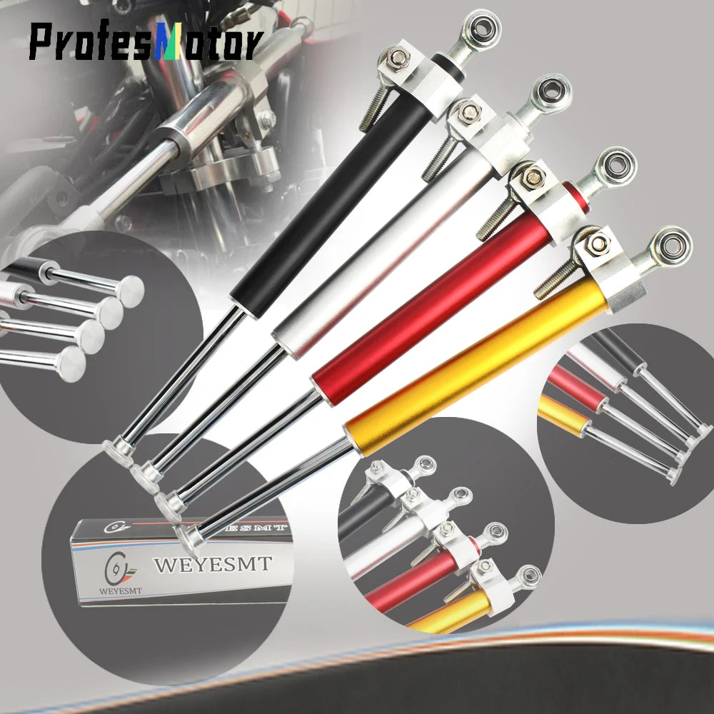 Motorcycle Steering Damper Safety Accessories Universal for KTM Husqvarna Kawasaki Yamaha Dirt Motocross Handlebar Stabilizer