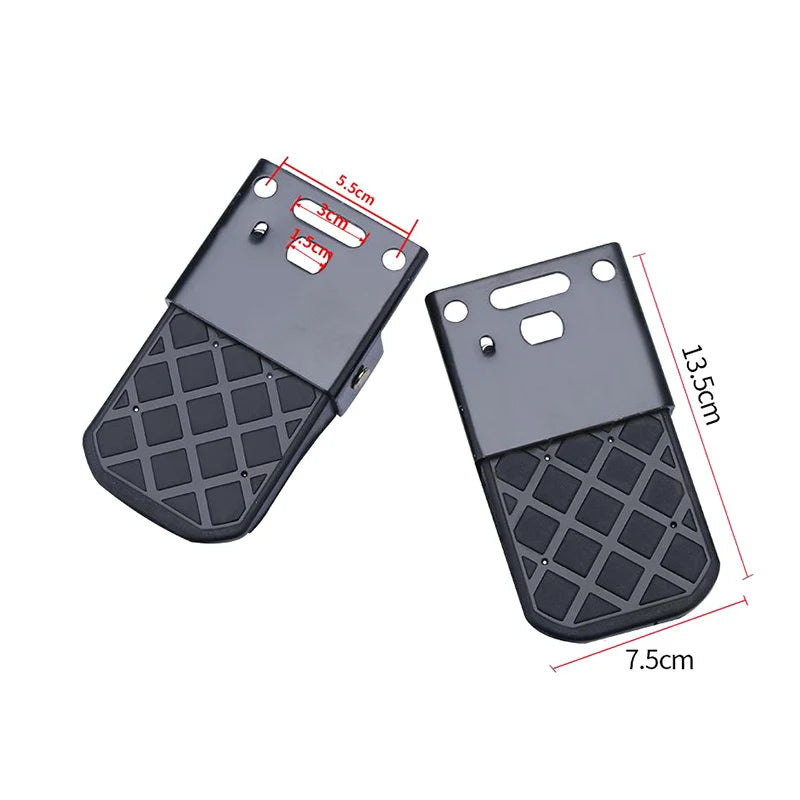 2PCS Folding Truck Bed Step Anti-Slip For Boat Trailer Bumper Pickup Truck Tailgate Ladder Campers RV Exterior Accessories