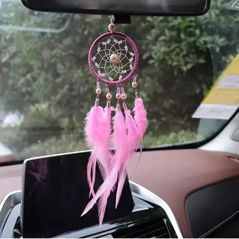 NEW Car Ornament Interior Accessories Rear View Mirror Pendant Decorative Feather Pendant Hanging Pendant Home Decor