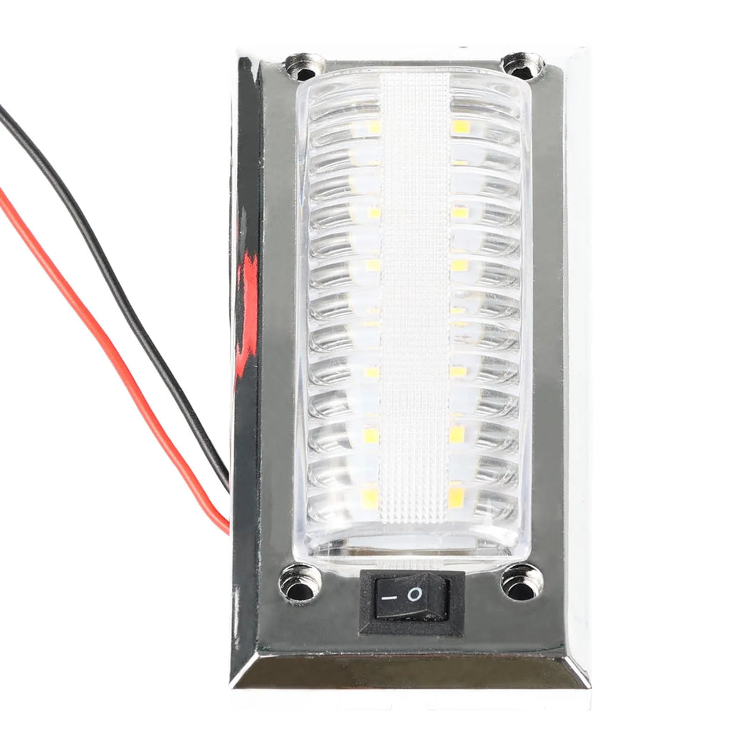 LED 12V-24V Panel Light Car Interior Ceiling Reading Lamp High Brightness Cabin Lights For Bus Van Truck RV Trailer Boat Camper