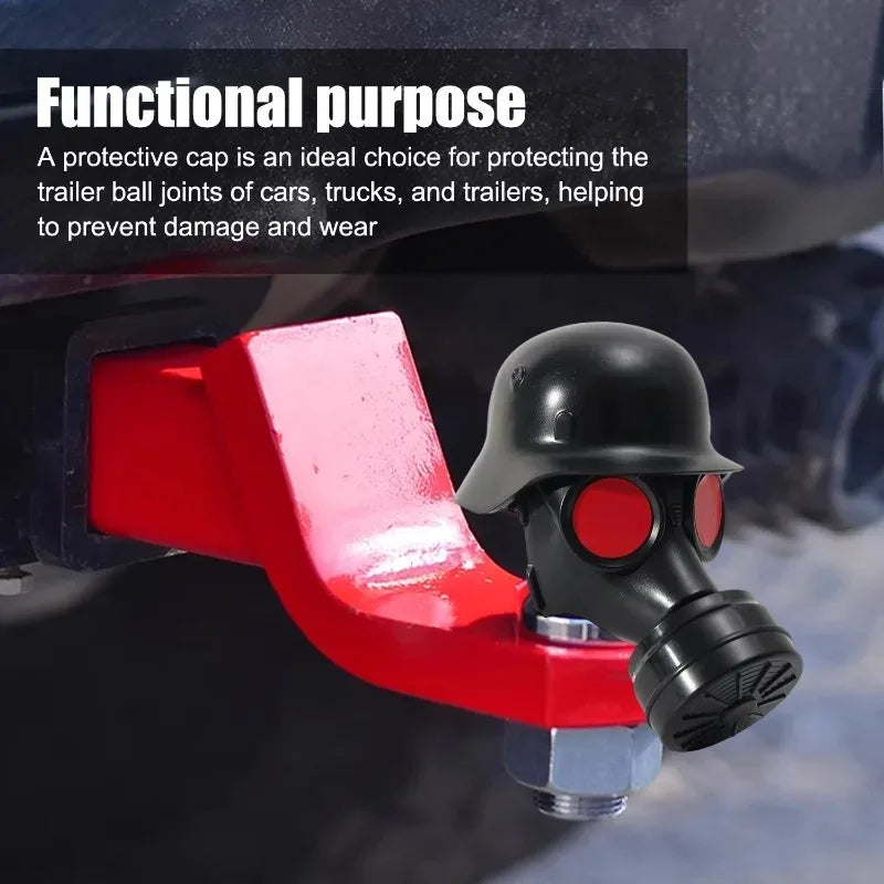1/3PCS Trailer Hitch Cover Tow Ball Cap Plug Protector Novelty Funny 3D Eyes Dust Guard Car Truck SUV Towing Accessory Plastic