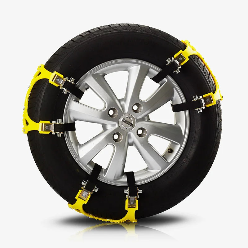 Car Snow Tire Chains Mud Tyre Wheels Thick Anti-Skid Belt For Car/SUV/Truck Portable Easy to Mount Emergency Traction Car