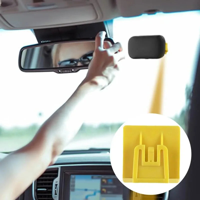 Car Electronic Toll Pass Support Adhesive Windshield Pass Clip Holder Vehicle ETC Accessories for Secure Toll Pass Placement
