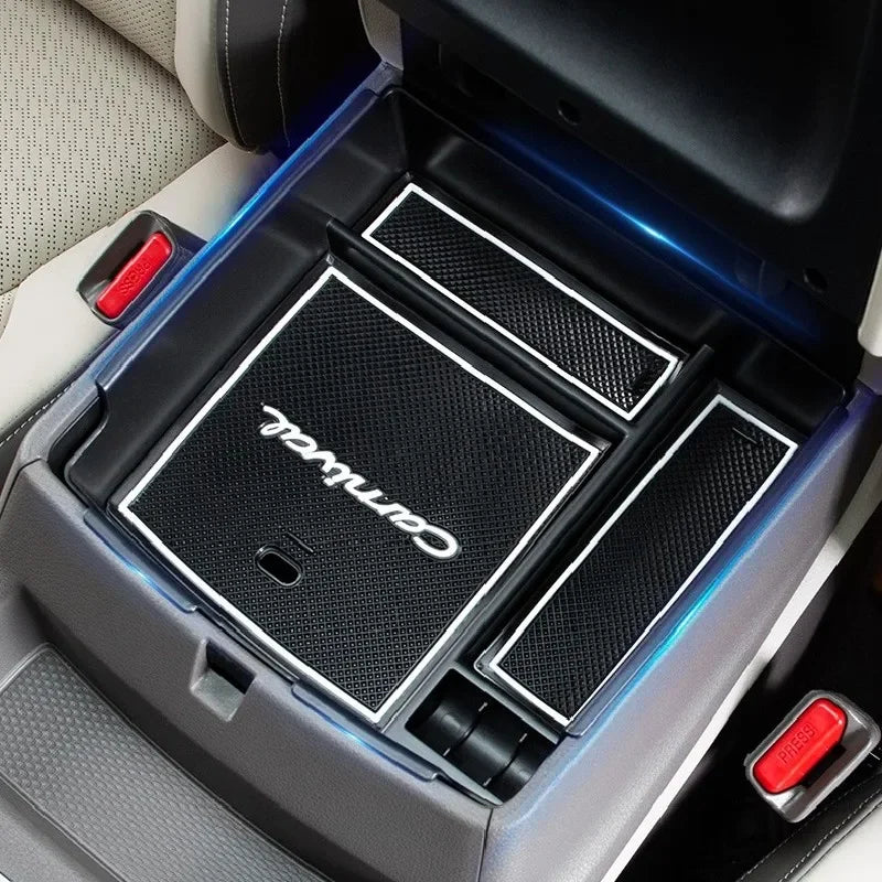 For Kia Carnival Sedona KA4 2021 2022 2023 2024 2025 1pc Car Interior Armrest Case Storage Box Sundries Tidying Tray Accessories