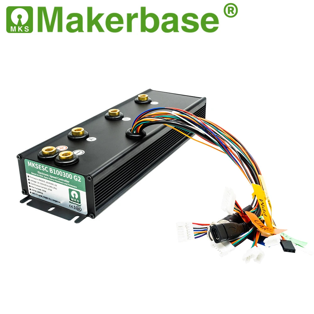 Makerbase Electric Vehicle Controller 100V 300A VESC Benjamin ESC Light Motorcycle Skateboard Accessories