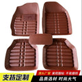 5pcs Premium Easy Clean  Waterproof Auto Foot Pad Universal Waterproof PU Leather Durable Car Floor Mats Car Interior Accessorie