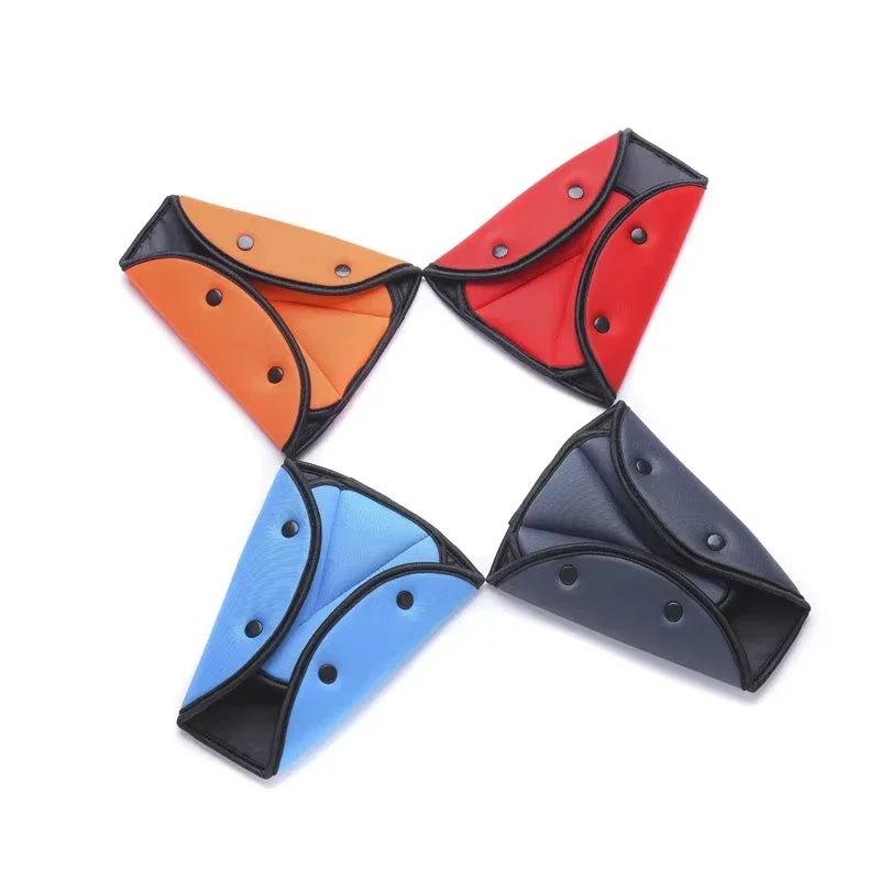 Universal Car Safety Belt Cover Sturdy Adjustable Triangle Safety Seat Belt Pad Clips Baby Child Protection Car Goods