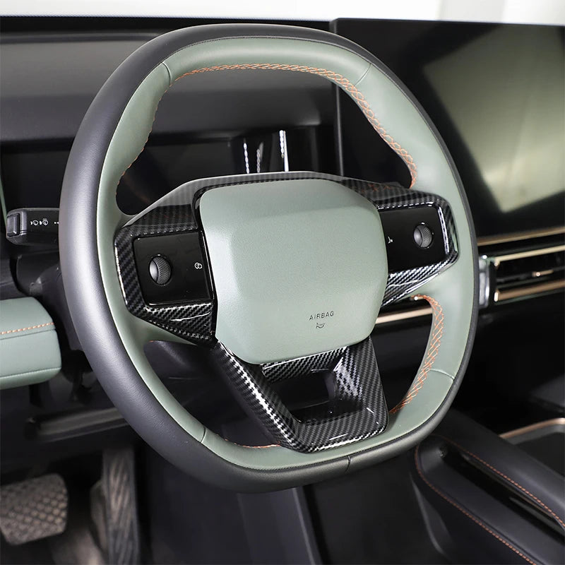 For Chery JAECOO J6 Icar 03 2024 2025 interior Accessories door handle gearshift panel steering wheel cover Carbon Fiber