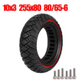Ulip 10Inch 10x3 Off-Road Solid Tires 255x80(80/65-6) Puncture-proof Tyres For Zero 10x/Dualtron/KaaboKugoo/Inokim/Joyor Scooter