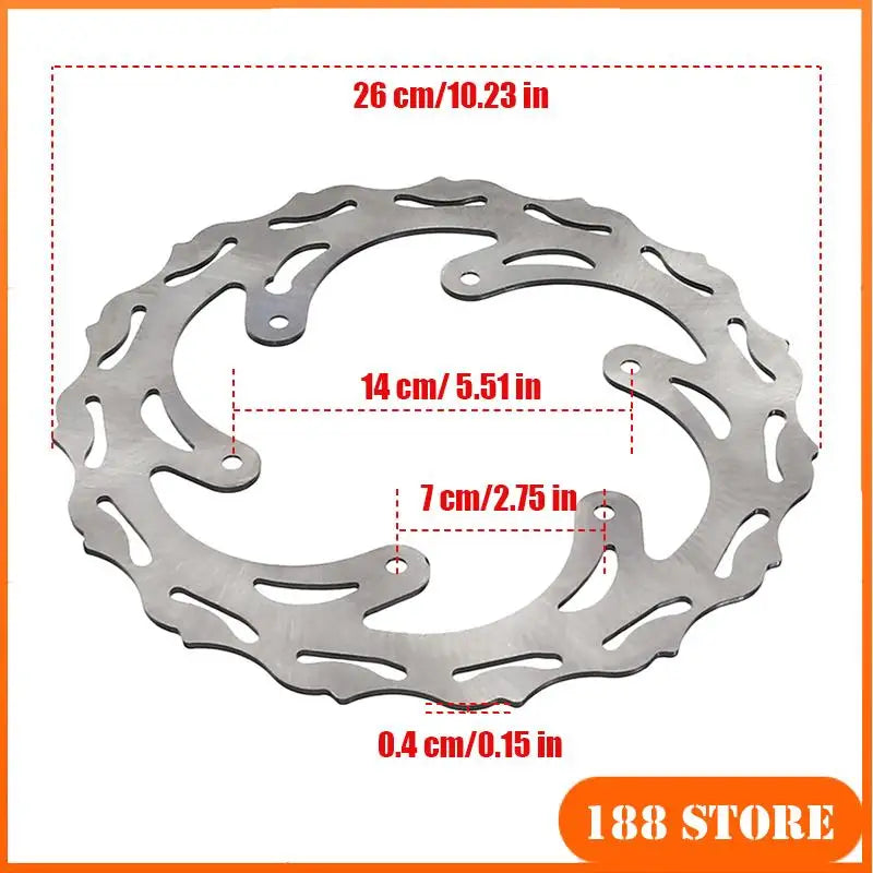 Front Rear Brake Discs or Brake pads for use on off-road motorcycles Disc brake disc 220/240/260/270mm high quality