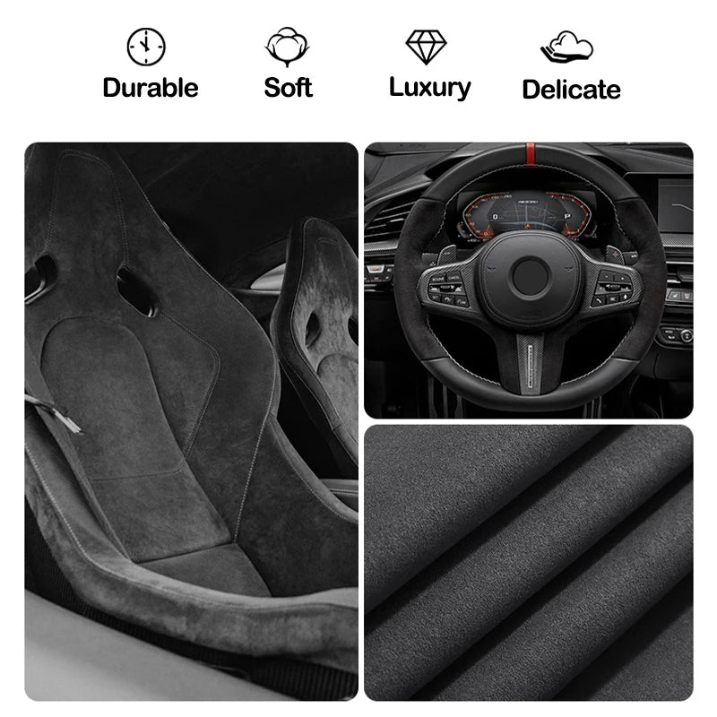 Suede Leather Car Seat Belt Safety Belt Shoulder Cover for Chevrolet CAMARO Cruze Camaro Captiva Aveo Silverado Interior Auto