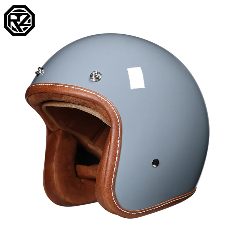 Motorcycle Helmet Motocicleta Cacapete Casco Casque  Retro open face helmet 3/4 moto casco DOT approved