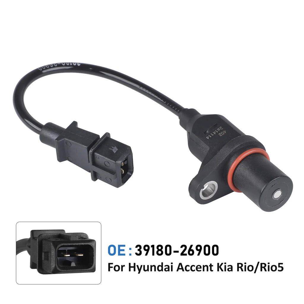 39180-26900 Crankshaft Position Sensor For Hyundai Accent 2000 2001 2002 2003 2004 2005-2011 Kia Rio Rio5 2006-2010 2011 Black