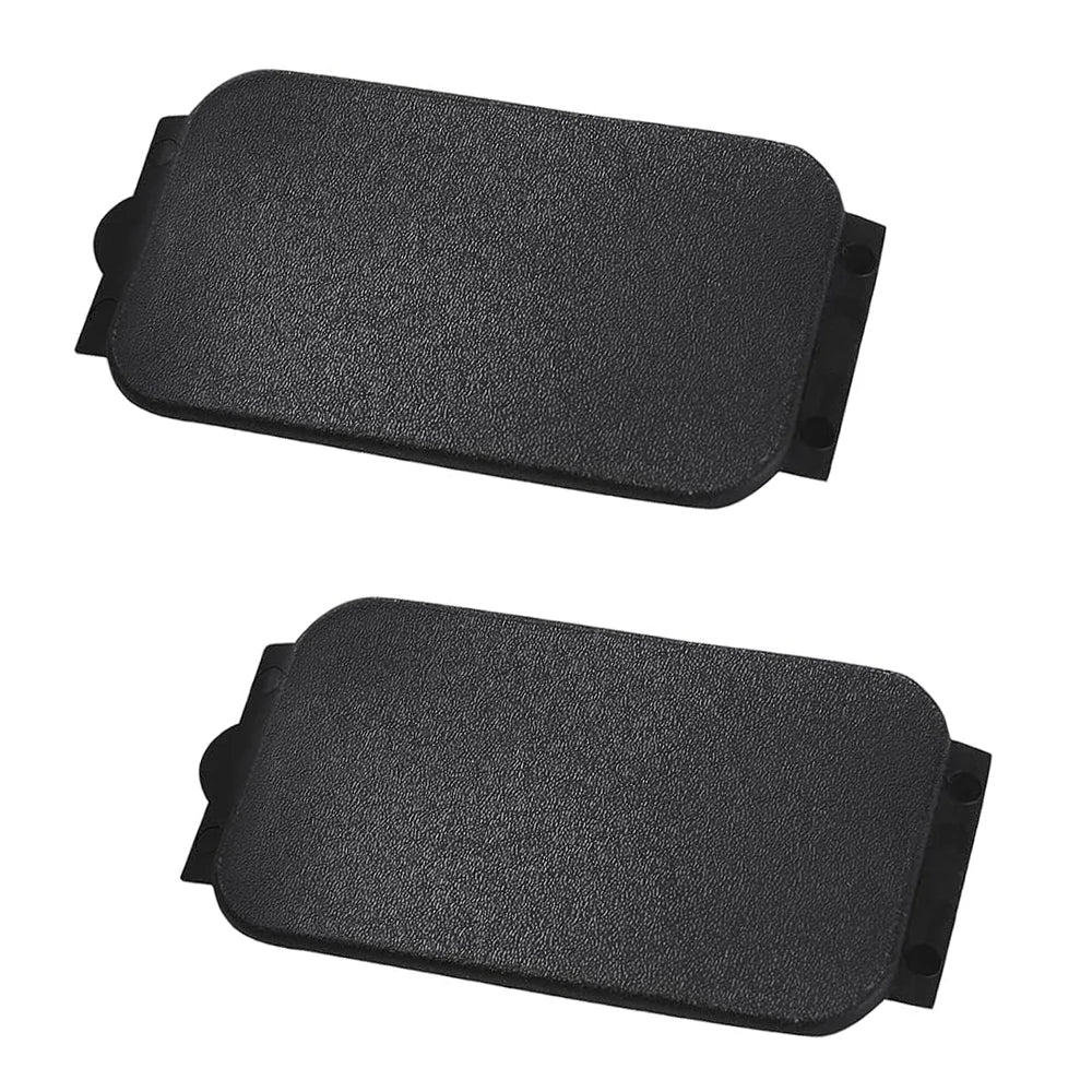 2pcs Black Truck Bed Rail Stake Pocket Trim Cover Plug End Cap for Ford F-150 2015-2024 F-250 F-350 Super Duty 2017-2024