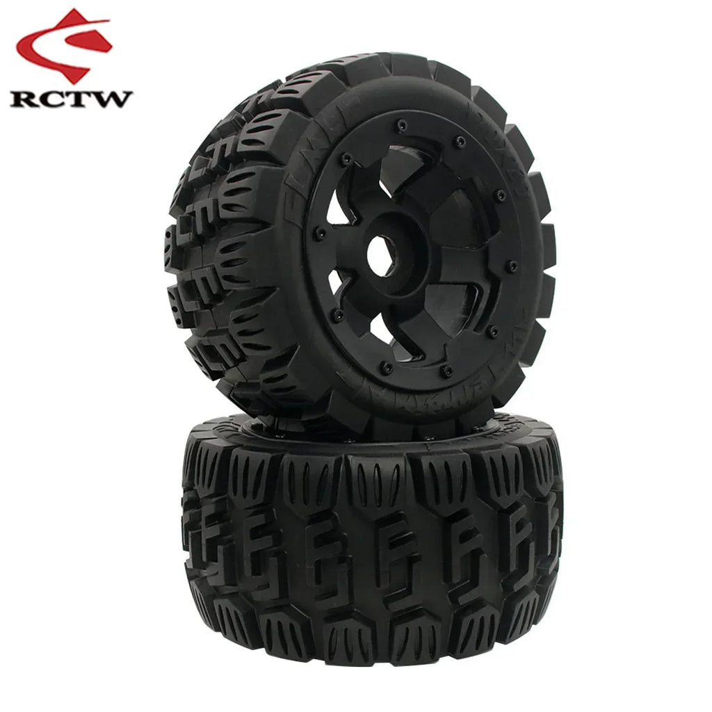 All Terrain Super Wear-resistant Complete Tyre Rear or Front Wheel Tire Set for 1/5 HPI ROFUN ROVAN KM BAJA 5B SS Rc Car Parts