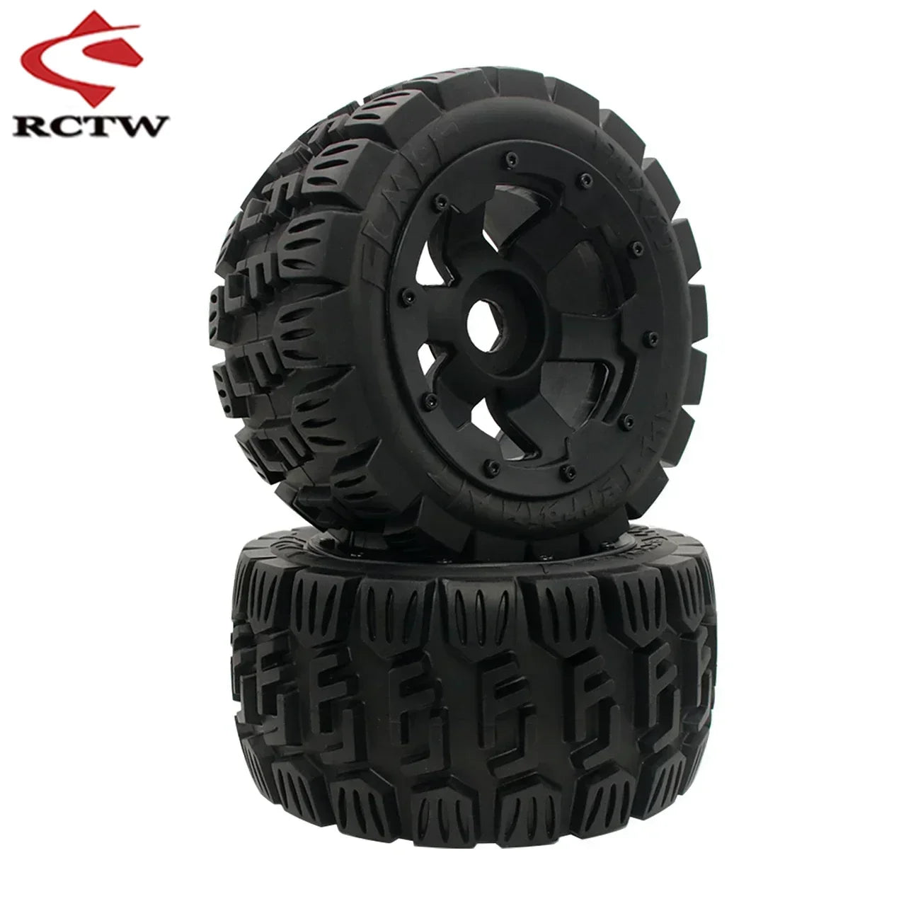 All Terrain Super Wear-resistant Complete Tyre Rear or Front Wheel Tire Set for 1/5 HPI ROFUN ROVAN KM BAJA 5B SS Rc Car Parts