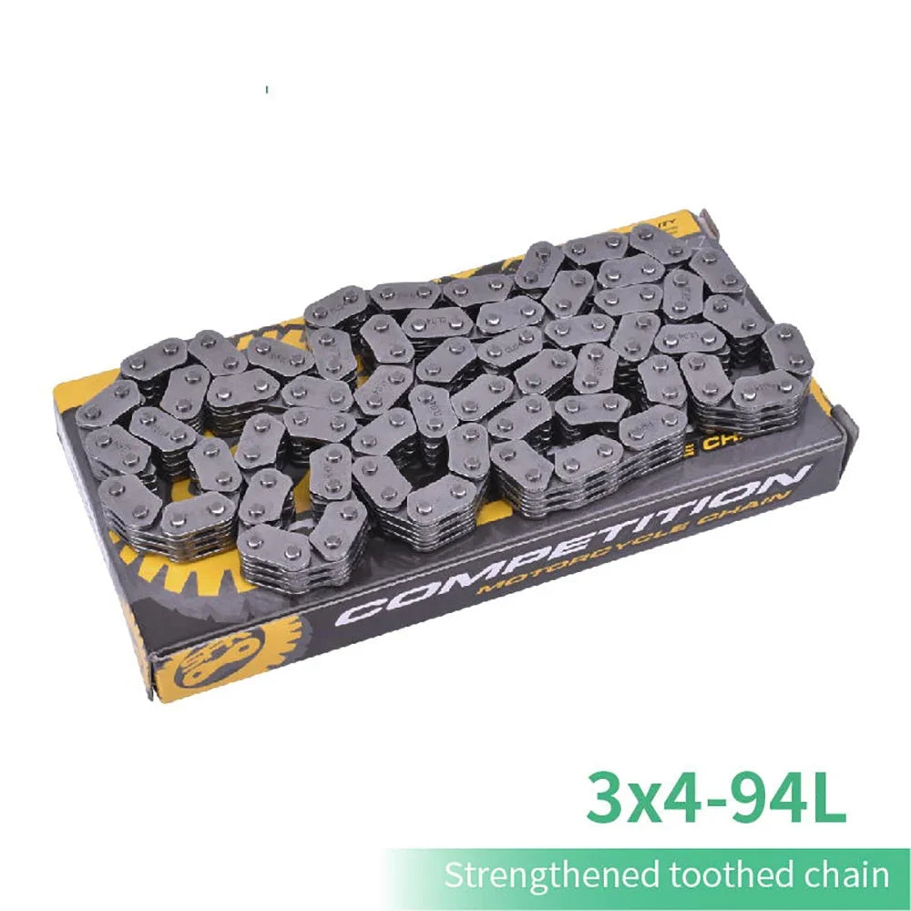 3x4 92L Cam Timing Chain 94L 96L 98L 100L 104L 108L 110L 112L 114L 116L 118Links 120L 124L 126L 128L 136L 140L 118 120 L