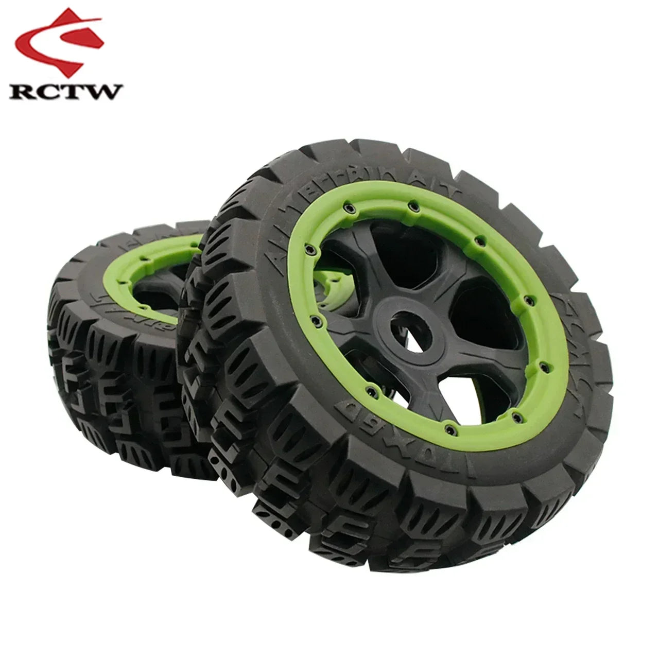 All Terrain Super Wear-resistant Complete Tyre Rear or Front Wheel Tire Set for 1/5 HPI ROFUN ROVAN KM BAJA 5B SS Rc Car Parts