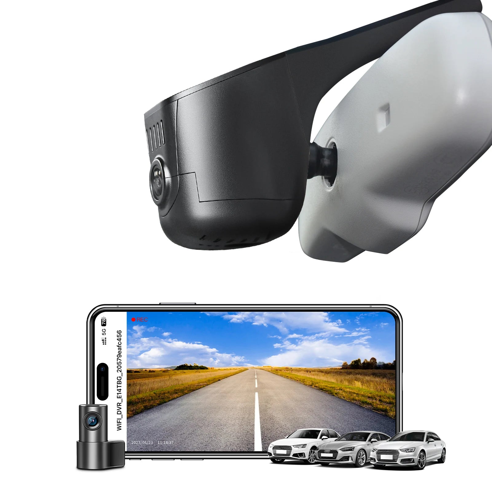 4K Dash Cam For Audi A3 A5 A6 A7 A8 Q2 Q3 Q5 Q7 Q8 S4 S6 S8 B8 C6 C7 RS R8 S5 S6 S7 S8 (Model B/C) WiFi APP GPS Dash Car Camera