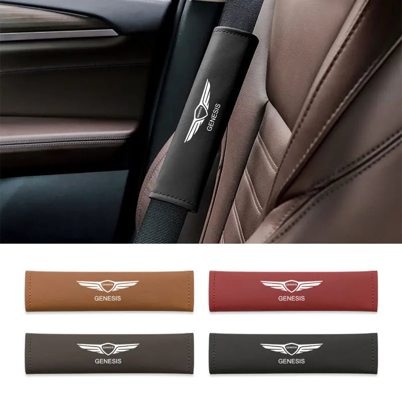 Automotive interior accessories seat belt covers shoulder pads For Genesis G80 GV70 GV80 GV60 G70 Essentia Neolun G90 GV90
