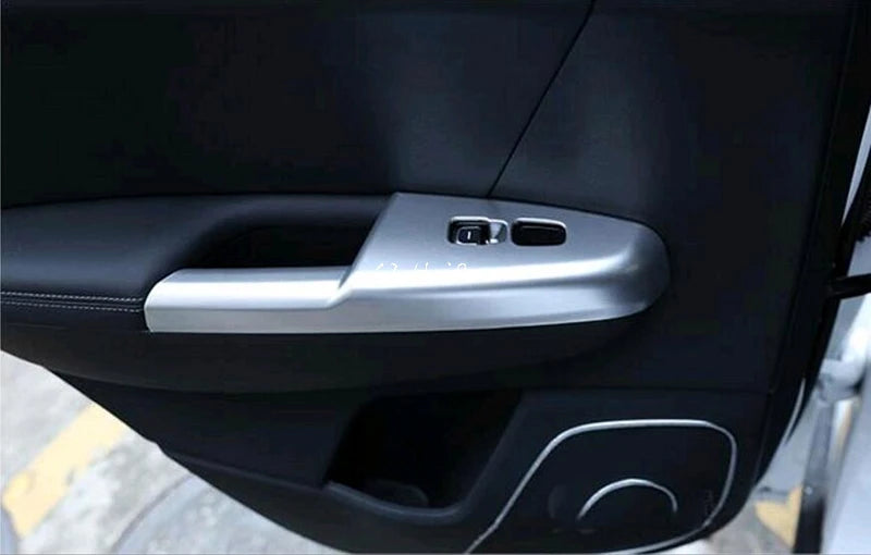 Car Styling Interior Door Armrest Window Lift Cover Trim 4pcs for Kia Sportage 2016 2017 KX5 Auto Accessories